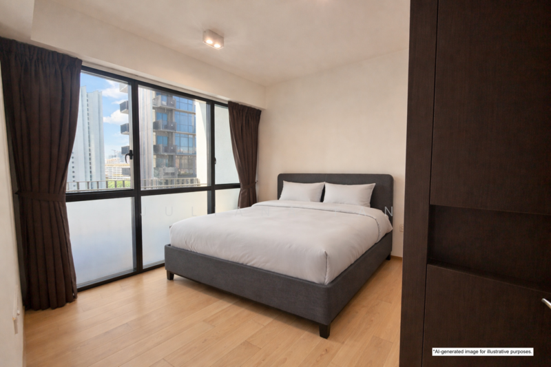 Piccadilly Grand, 5 Northumberland Road, 1 Bedroom, 517 sqft, Condominium For Rent, by Juliana Fan, 500088638 - Bedroom - PropertyGuru.com.sg