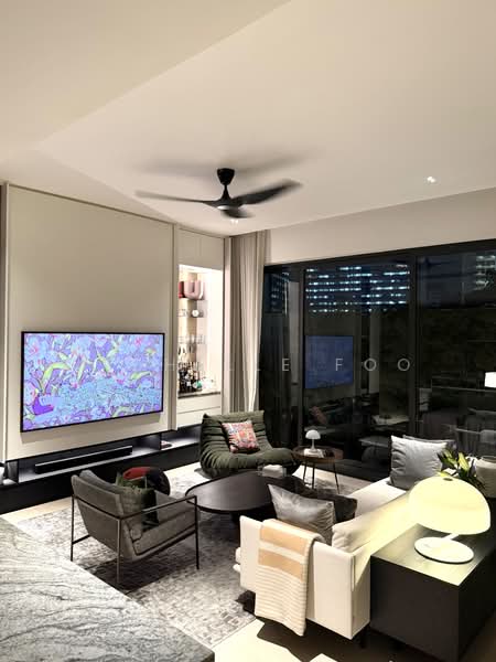 Robertson Blue, 88 Robertson Quay, 2 Bedrooms, 1,238 sqft, Apartment For Rent, by Michelle Foo, 500088935 - Living Room - PropertyGuru.com.sg