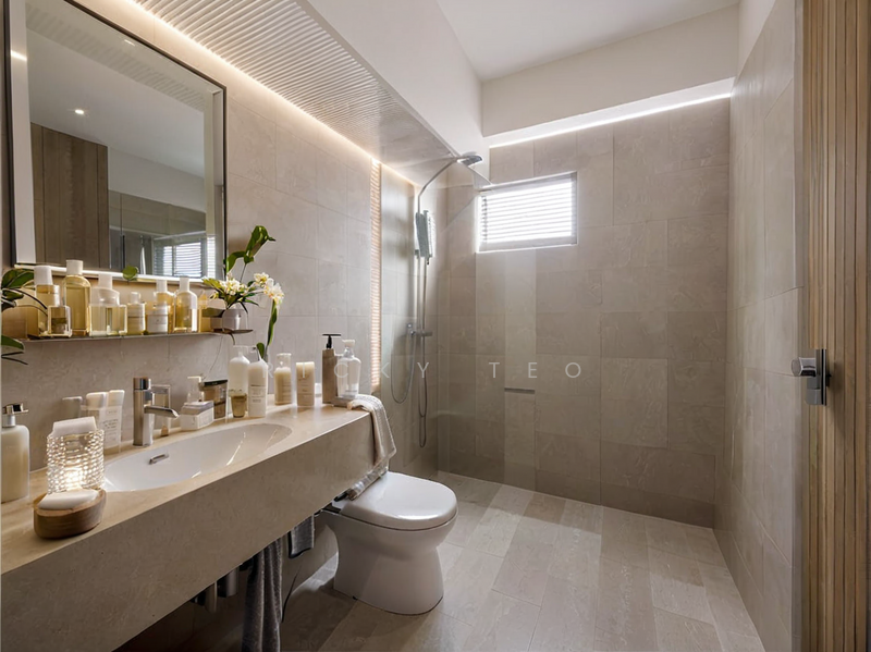 428B Yishun Avenue 11 HDB Flat For Sale at S$ 698,000 | PropertyGuru Singapore - Common Bathroom Virtual Staging 