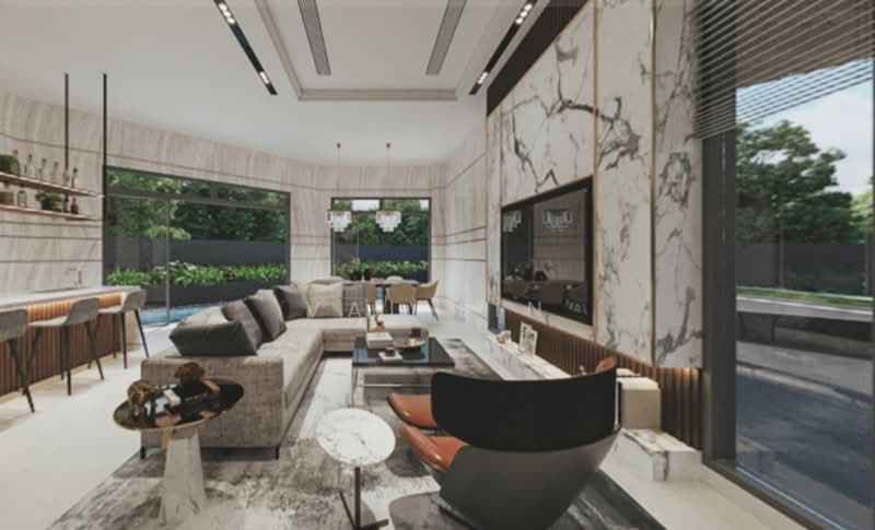 ◤ TOP Brand New Freehold Landed near MRT 3.5-storey with Lift & Pool Just TOP, Bedok North MRT Kembangan MRT, 6 Bedrooms, 6,785 sqft, Corner Terrace For Sale, by Val Lin, 500089268 - Living Room - PropertyGuru.com.sg