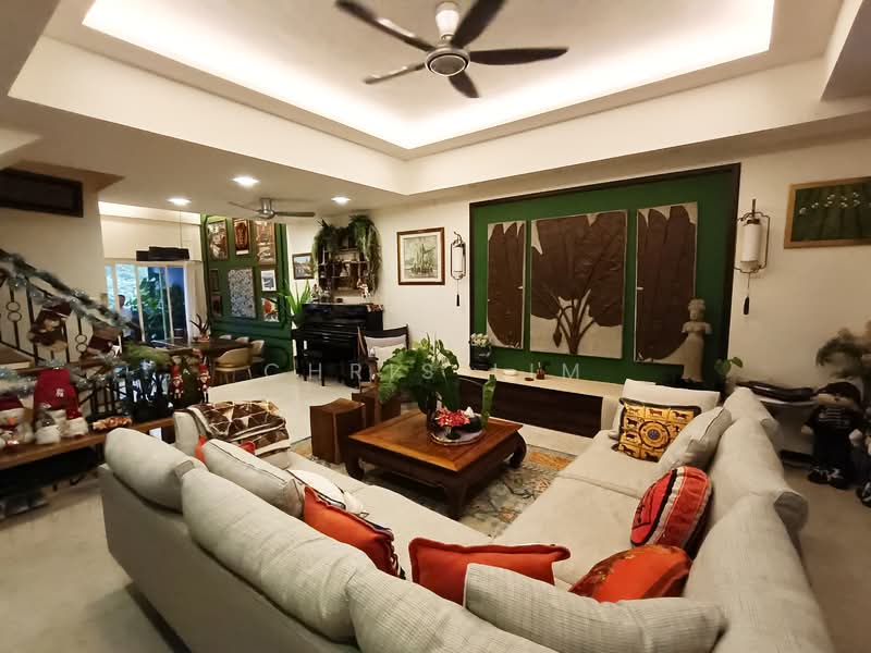 Horizon Green Terraced House For Sale at S$ 3,288,000 | PropertyGuru Singapore - Living Room