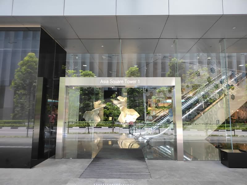 Asia Square Tower 1, 8 Marina View, 2,500 sqft, Office For Rent, by Henry Ng, 500089869 - Entrance - CommercialGuru.com.sg