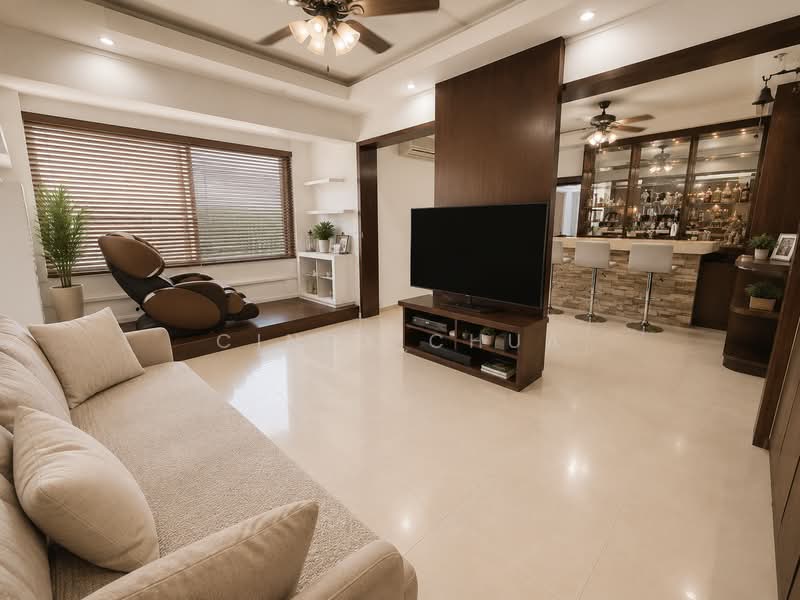 699 Hougang Street 52, 699 Hougang Street 52, 3 Bedrooms, 1,292 sqft, HDB Flat For Sale, by Cindy Chua, 500090188 - Living Room - PropertyGuru.com.sg