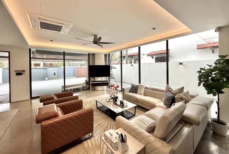 Post-A&A Spacious 2.5 Sty Semi-Detached Near Serangoon MRT & Lor Chuan MRT Semi-Detached House For Sale at S$ 7,880,000 | PropertyGuru Singapore - Living Room