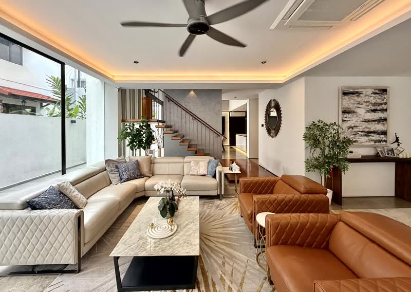 Post-A&A Spacious 2.5 Sty Semi-Detached Near Serangoon MRT & Lor Chuan MRT Semi-Detached House For Sale at S$ 7,880,000 | PropertyGuru Singapore - Living Room