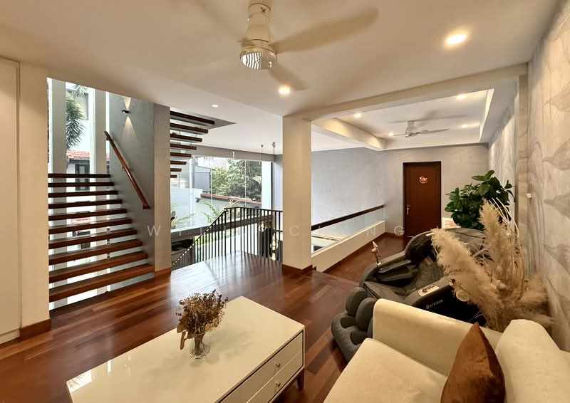 Post-A&A Spacious 2.5 Sty Semi-Detached Near Serangoon MRT & Lor Chuan MRT Semi-Detached House For Sale at S$ 7,880,000 | PropertyGuru Singapore - Living Room