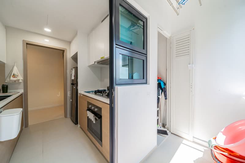 Treasure at Tampines Condominium For Sale at S$ 2,450,000 | PropertyGuru Singapore - Kitchen + Yard + Utility