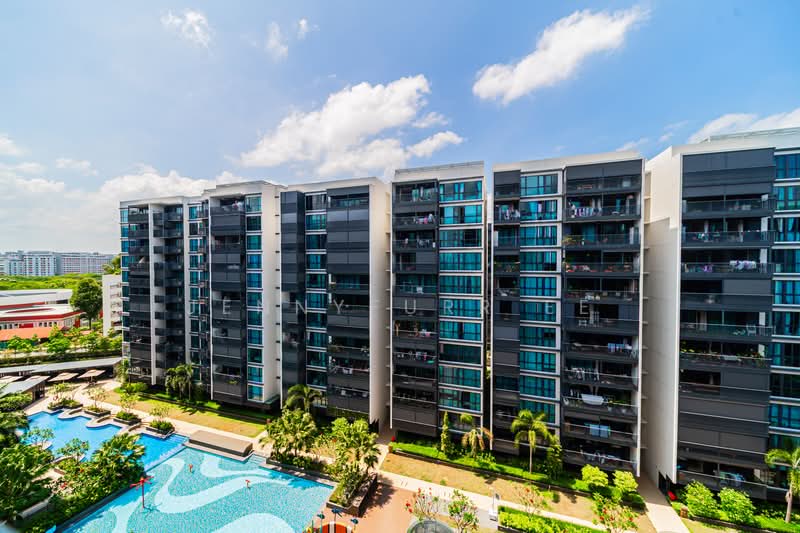 Treasure at Tampines Condominium For Sale at S$ 2,450,000 | PropertyGuru Singapore - Pool with unblock view