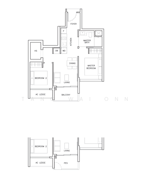 The Arden, 6 Phoenix Road, 2 Bedrooms, 657 sqft, Condominium For Rent, by Tang Wai Onn, 500090383 - PropertyGuru.com.sg