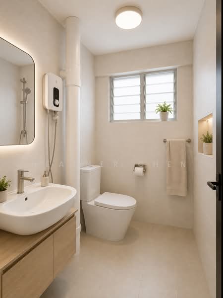 224 Bukit Batok Street 21, 224 Bukit Batok Street 21, 3 Bedrooms, 1,033 sqft, HDB Flat For Sale, by Heather Chen, 500090627 - Bathroom - PropertyGuru.com.sg