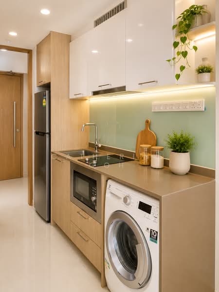 Trilive, 111 Tampines Road, 1 Bedroom, 450 sqft, Condominium For Rent, by Catherine Goh, 500091063 - Kitchen - PropertyGuru.com.sg