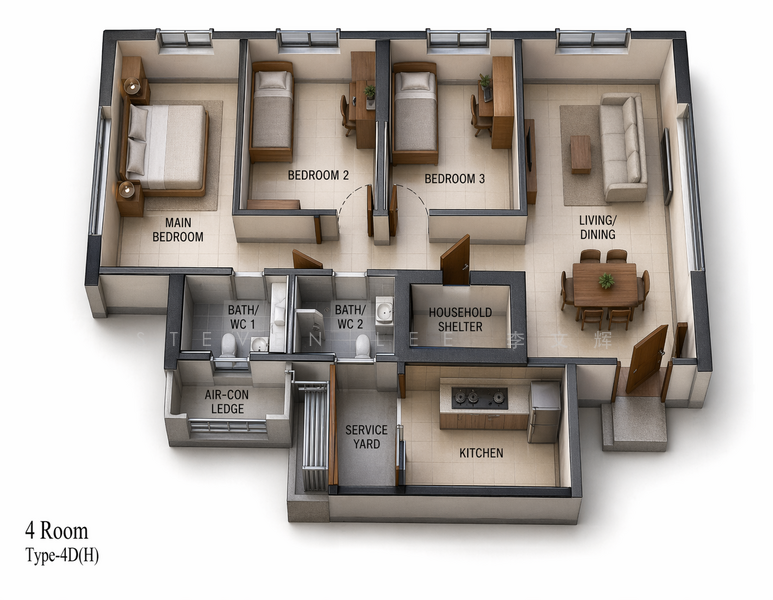 118A Alkaff Crescent, 118A Alkaff Crescent, 3 Bedrooms, 1,001 sqft, HDB Flat For Sale, by Steven Lee 李文辉, 500091104 - PropertyGuru.com.sg