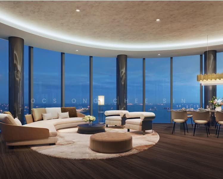 Newport Residences Apartment For Sale at S$ 3,478,000 | PropertyGuru Singapore - Living Room