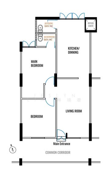 504 Ang Mo Kio Avenue 8, 504 Ang Mo Kio Avenue 8, 2 Bedrooms, 732 sqft, HDB Flat For Rent, by Jeslyn Lim 林瑞香, 500091513 - PropertyGuru.com.sg