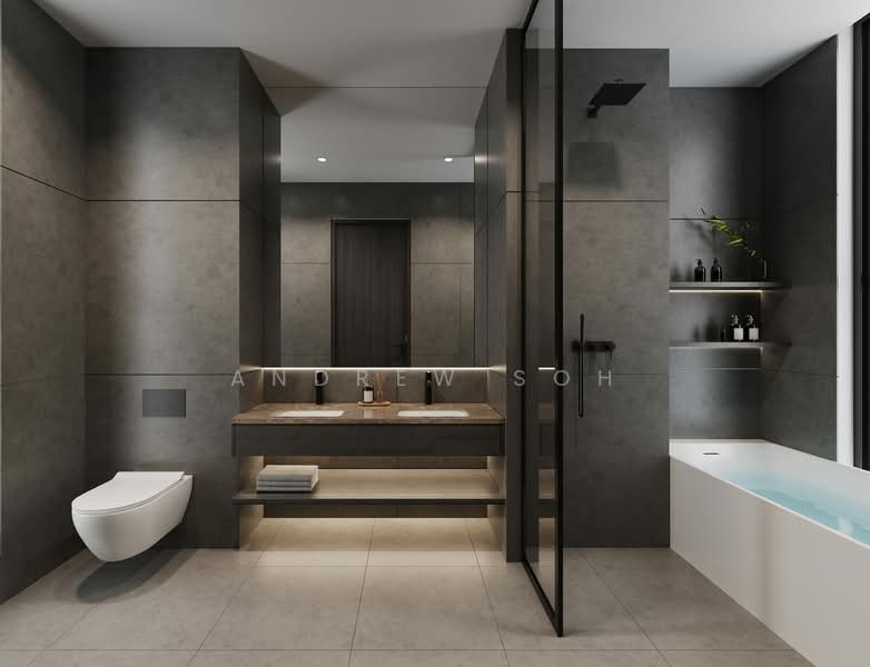 Cheap Brand New 3.5 Level Terraced House @ Onan Road with Basement, Attic, Swimming Pool and Lift❤️ Terraced House For Sale at S$ 7,500,000 | PropertyGuru Singapore - Bathroom