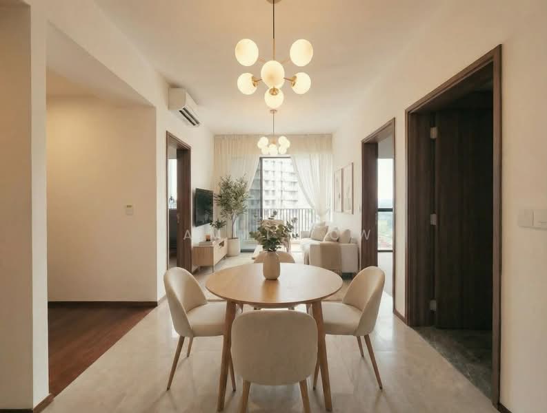 Lentor Modern, Lentor Central, 2 Bedrooms, 678 sqft, Condominium For Sale, by Tammi Low, 500091894 - Dining Room - PropertyGuru.com.sg