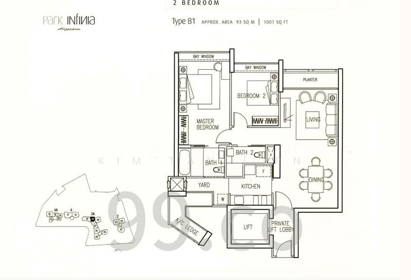 Park Infinia at Wee Nam, 2 Lincoln Road, 2 Bedrooms, 1,001 sqft, Condominium For Rent, by Kim Tan / Pn, 500092252 - PropertyGuru.com.sg