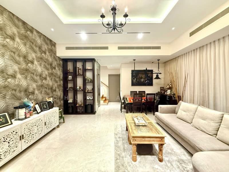 ⭐️⭐️LANDED7772@WATERCOVE Cluster House For Sale at S$ 3,600,000 | PropertyGuru Singapore - Living Room