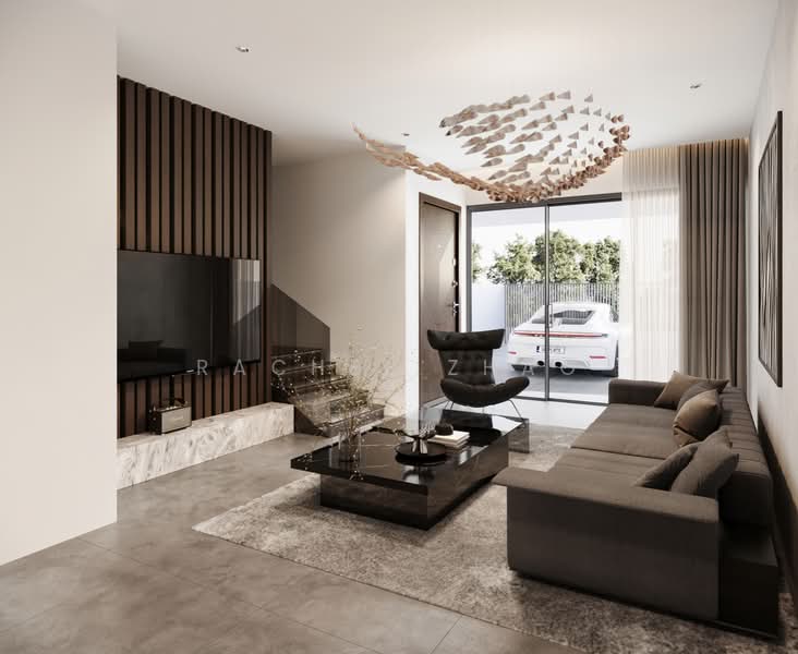 Metropole Drive|全新永久地契排屋(带电梯) Terraced House For Sale at S$ 6,350,000 | PropertyGuru Singapore - Living Room