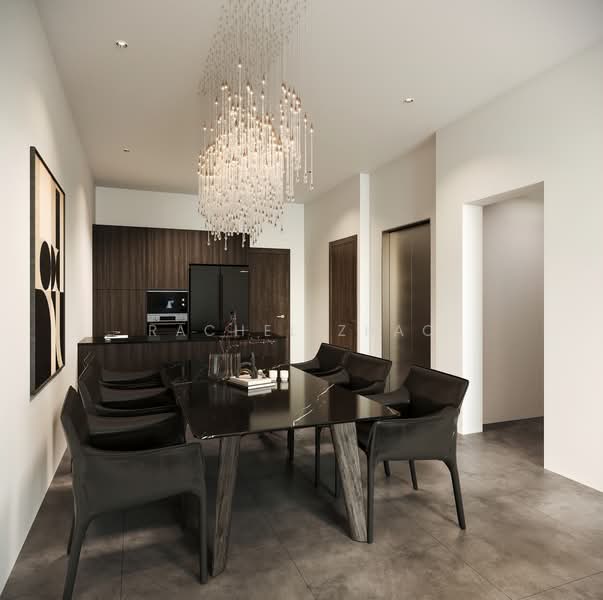 Metropole Drive|全新永久地契排屋(带电梯) Terraced House For Sale at S$ 6,350,000 | PropertyGuru Singapore - Dining Room