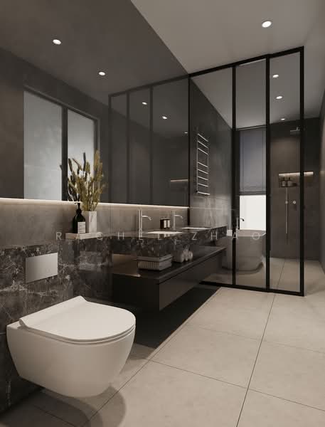 Metropole Drive|全新永久地契排屋(带电梯) Terraced House For Sale at S$ 6,350,000 | PropertyGuru Singapore - Bathroom