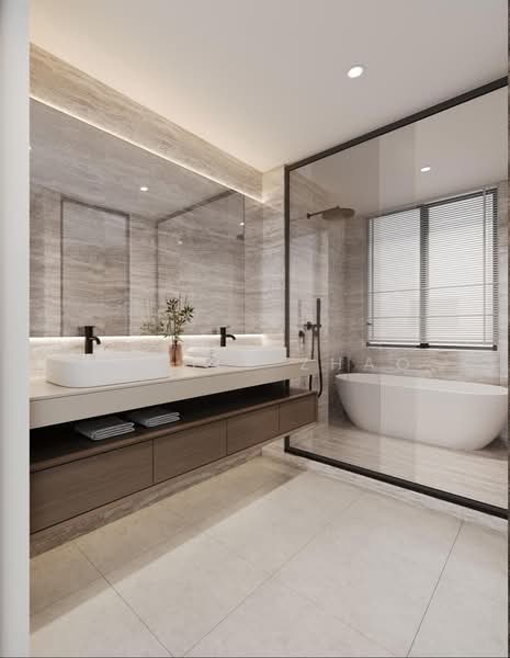 Siglap 全新永久地契独立洋房｜电梯+泳池 Detached House For Sale at S$ 16,500,000 | PropertyGuru Singapore - Bathroom