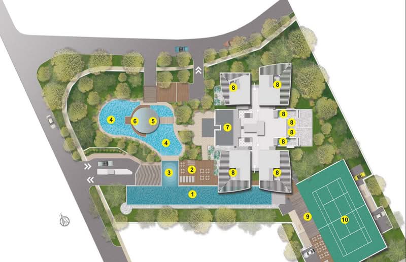 Beacon Heights, 8 Mar Thoma Road, 3 Bedrooms, 1,109 sqft, Condominium For Rent, by Lim Y X, 500093179 - Pool - PropertyGuru.com.sg