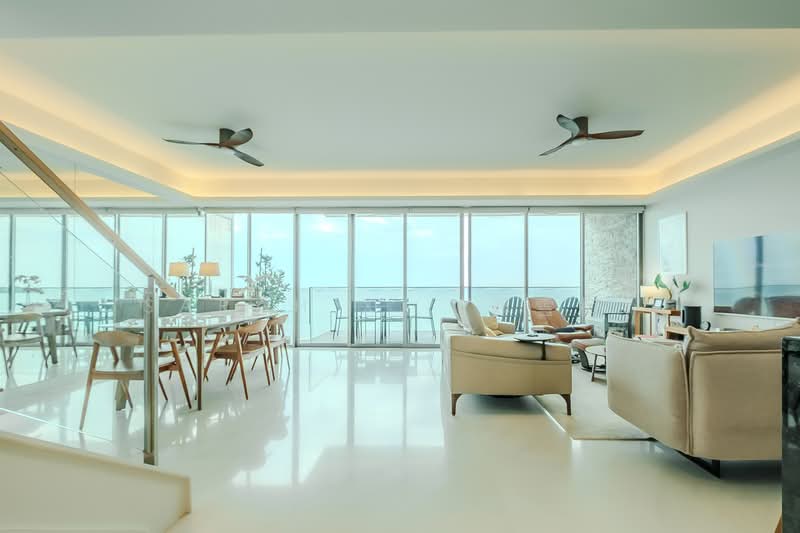 The Azure, 201 Ocean Drive, 4 Bedrooms, 3,165 sqft, Condominium For Sale, by Sarah X. (郑雪梅), 500093315 - Living Room - PropertyGuru.com.sg