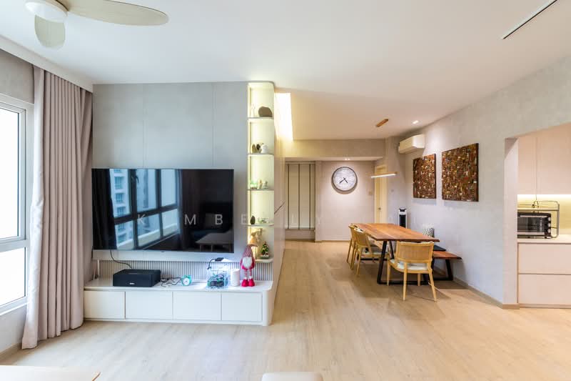 The Floravale, 218 Westwood Avenue, 3 Bedrooms, 1,398 sqft, Executive Condominium For Rent, by Kimberly Lai, 500093386 - Living Room - PropertyGuru.com.sg