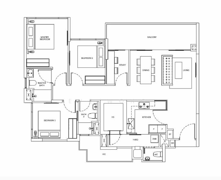 Riversails, 10 Upper Serangoon Crescent, 3 Bedrooms, 1,184 sqft, Condominium For Sale, by Eve Wong, 500093710 - PropertyGuru.com.sg