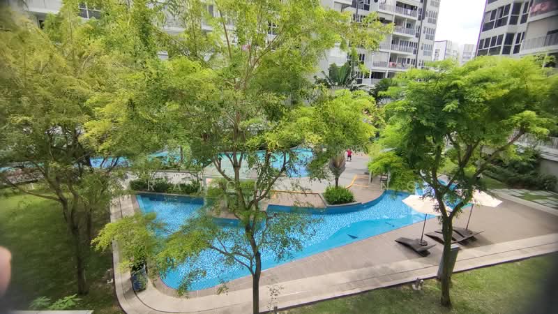 Forestville Executive Condominium For Sale at S$ 1,688,000 | PropertyGuru Singapore - Balcony - Pool View