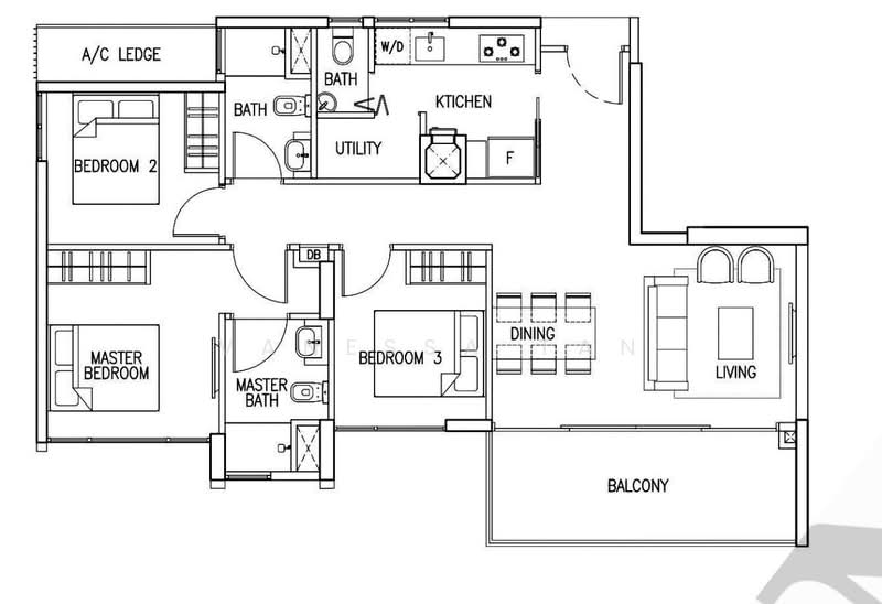 The Skywoods, 7 Dairy Farm Heights, 3 Bedrooms, 1,012 sqft, Condominium For Rent, by Vanessa Tan, 500093893 - PropertyGuru.com.sg