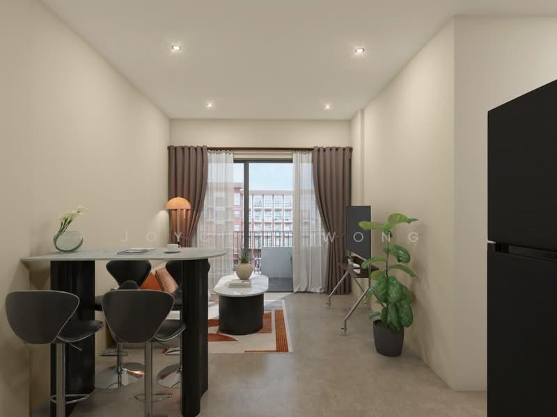 Rezi 24, 39 Lorong 24 Geylang, 2 Bedrooms, 646 sqft, Condominium For Rent, by Joyce M Wong, 500093973 - Living Room - PropertyGuru.com.sg