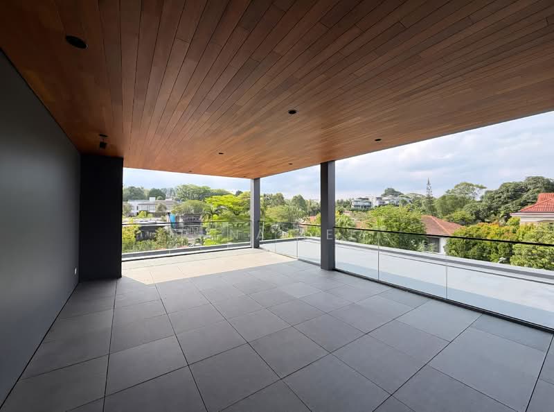 LUXURIOUS BRAND NEW BUNGALOW IN GCB ZONE Good Class Bungalow For Sale at S$ 38,800,000 | PropertyGuru Singapore - Balcony