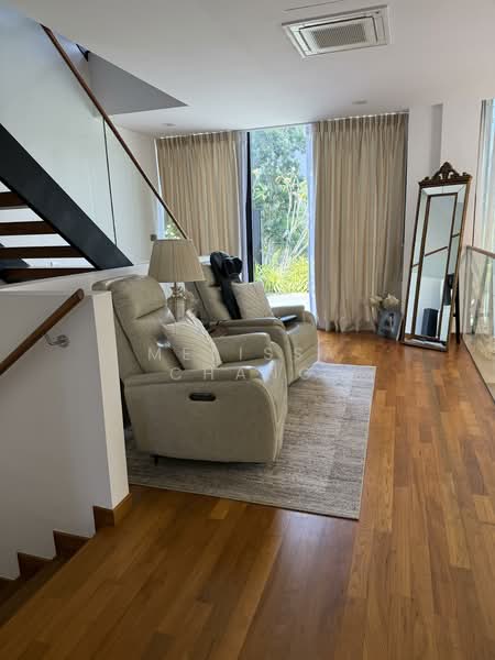 terrace house with 5 ensuite and private home lift Terraced House For Sale at S$ 6,900,000 | PropertyGuru Singapore - Living Room