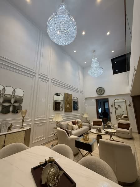 terrace house with 5 ensuite and private home lift Terraced House For Sale at S$ 6,900,000 | PropertyGuru Singapore - Living Room