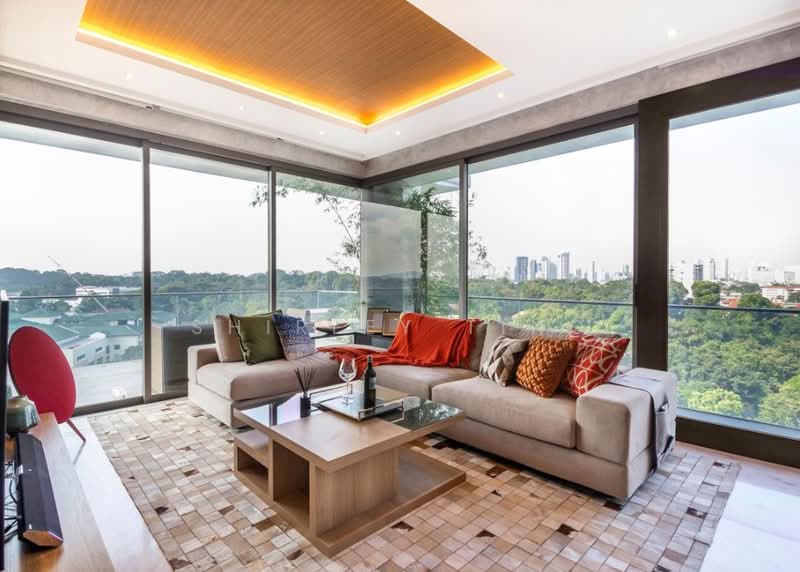 One Robin Condominium For Sale at S$ 5,500,000 | PropertyGuru Singapore - Living Room