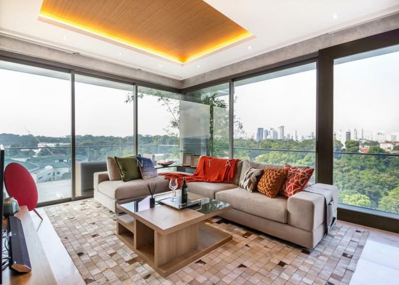 One Robin Condominium For Sale at S$ 5,500,000 | PropertyGuru Singapore - Living Room