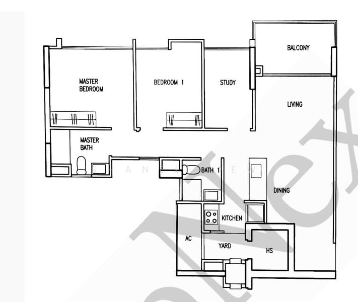 Parc Vera, Hougang Street 32, 3 Bedrooms, 872 sqft, Condominium For Rent, by Shanel Liew, 500094746 - PropertyGuru.com.sg