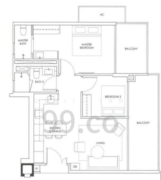 Robin Residences, 5 Robin Drive, 2 Bedrooms, 829 sqft, Condominium For Sale, by Odelia Tan, 500094781 - PropertyGuru.com.sg