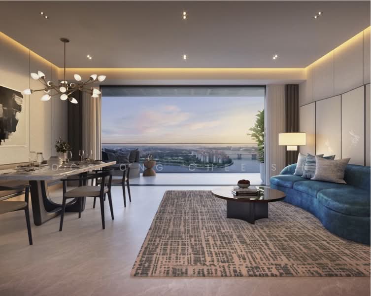 Aurea Condominium For Sale at S$ 1,782,900 | PropertyGuru Singapore - Living Room