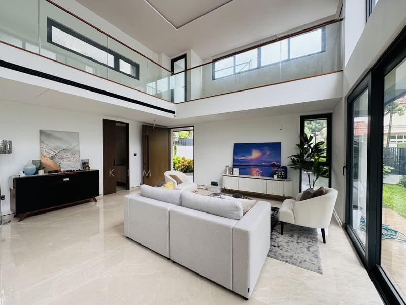 Brand New & Freehold Bungalow with Lift and Pool @ exclusive bungalow zone, Braddell Heights Estate - call 8130 3636 to view, 6 Bedrooms, 9,000 sqft, Bungalow House For Sale, by Kim Yan 金燕, 500094791 - Living Room - PropertyGuru.com.sg