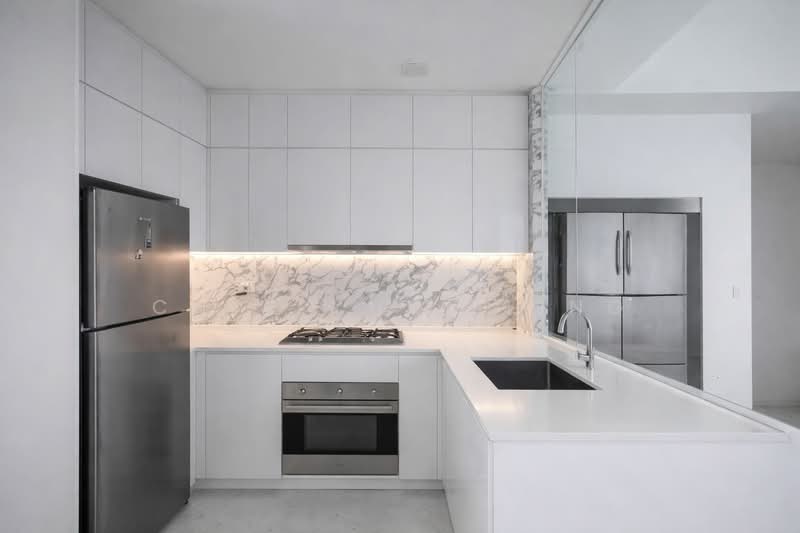 Queens Peak, 1 Dundee Road, 3 Bedrooms, 840 sqft, Condominium For Rent, by Chia Choi Ling, 500094933 - Kitchen - PropertyGuru.com.sg