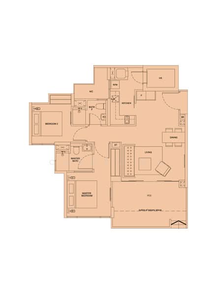 Riversails, 4 Upper Serangoon Crescent, 2 Bedrooms, 915 sqft, Condominium For Sale, by Chanel Wu, 500094949 - PropertyGuru.com.sg