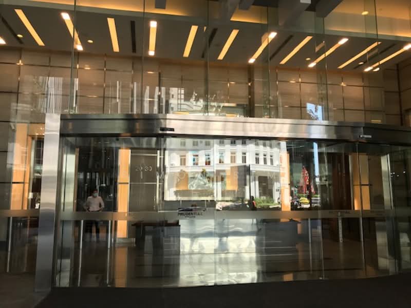 Rare Grade A Strata Office Nearby Raffles Place MRT, 8 Marina View, Level 43-01, 5,952 sqft, Office For Sale, by Simon Sim, 500095086 - Entrance - CommercialGuru.com.sg