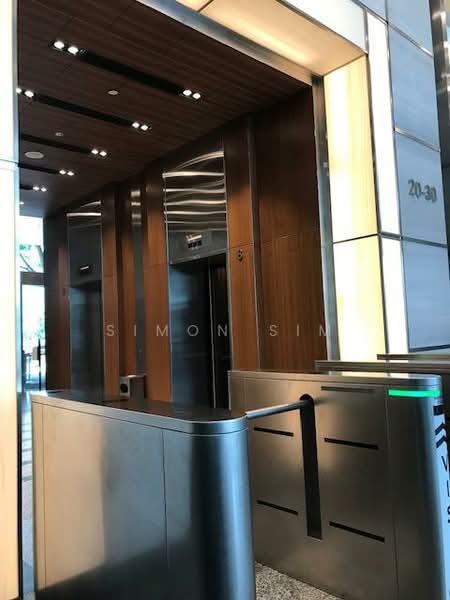 Rare Grade A Strata Office Nearby Raffles Place MRT, 8 Marina View, Level 43-01, 5,952 sqft, Office For Sale, by Simon Sim, 500095086 - Entrance - CommercialGuru.com.sg
