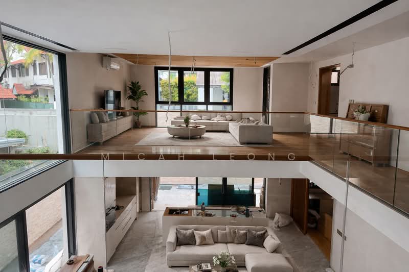 ✨LANDED ELITE✨ @ Holland Grove Drive Semi-Detached House For Sale at S$ 14,880,000 | PropertyGuru Singapore - Living Room