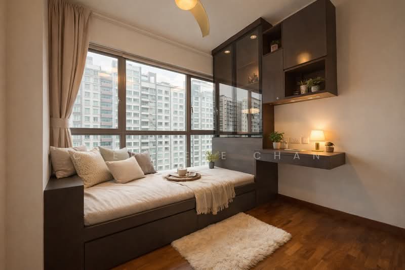 A Treasure Trove, 72 Punggol Walk, 3 Bedrooms, 1,041 sqft, Condominium For Rent, by Cherylene Chan, 500095425 - Bedroom - PropertyGuru.com.sg