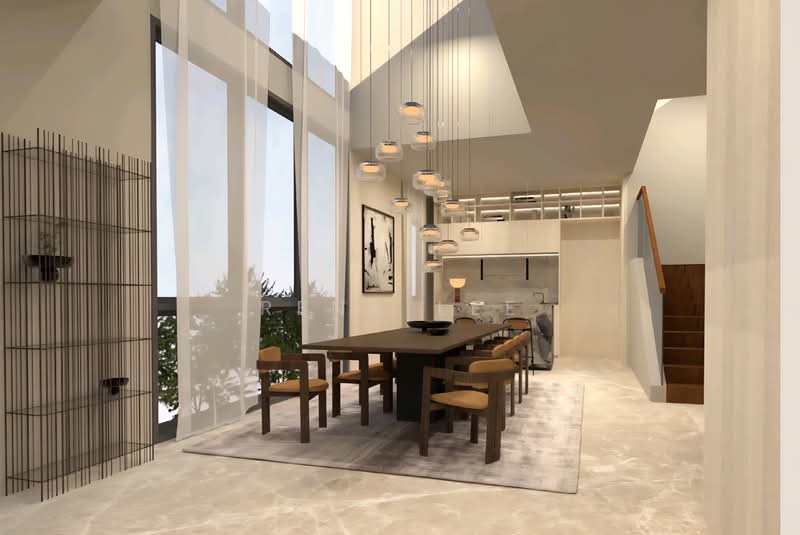 ELEGANT BEAUTIFUL SD @ HILLTOP Semi-Detached House For Sale at S$ 9,900,000 | PropertyGuru Singapore - Dining Room