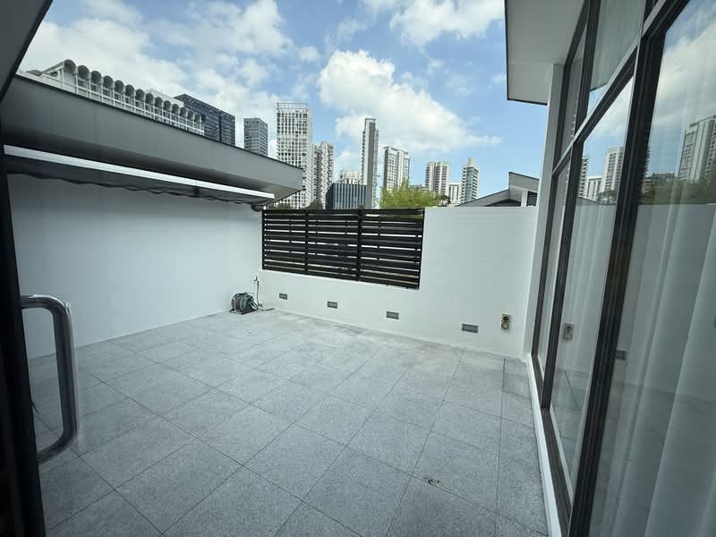 Private patio on level 2 